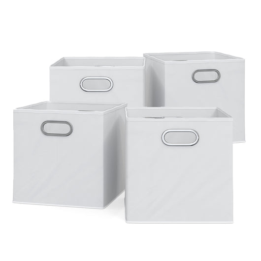 Vicco Scatola pieghevole Bianco 30 x 30 cm Set di 4
