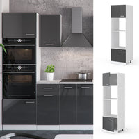 Vicco Set mobili bagno Antracite lucido 60 cm