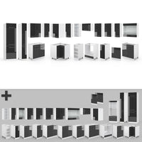 Vicco Cucina angolare completa Antracite lucido/bianco 347 x 257 cm , PL Antracite