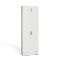 Vicco Scaffale per file Bianco 80 x 182.4 cm con estensione dell'armadio e cassetto