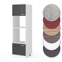 Vicco Set mobili bagno Antracite lucido 60 cm