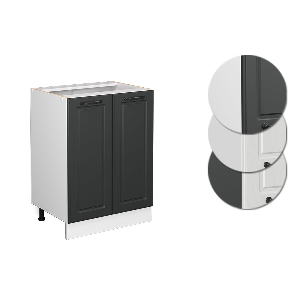 Vicco Mobiletto base cucina Antracite casa di campagna 60 cm senza piano di lavoro