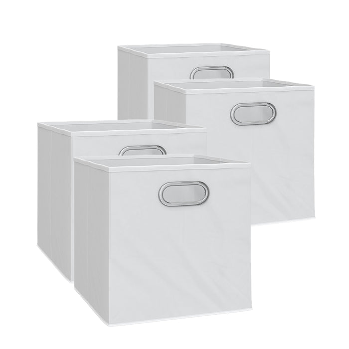 Vicco Scatola pieghevole Bianco 30 x 30 cm Set di 4