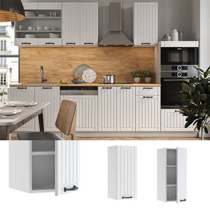 Vicco Pensile da cucina Bianco casa di campagna 30 cm