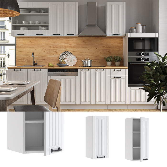 Vicco Pensile da cucina Bianco casa di campagna 30 cm