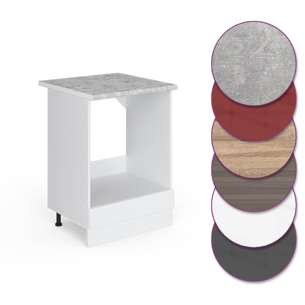 Vicco Mobile per forno da incasso Bianco lucido 60 cm , PL Marmo