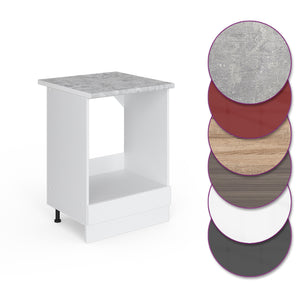 Vicco Mobile per forno da incasso Bianco lucido 60 cm , PL Marmo