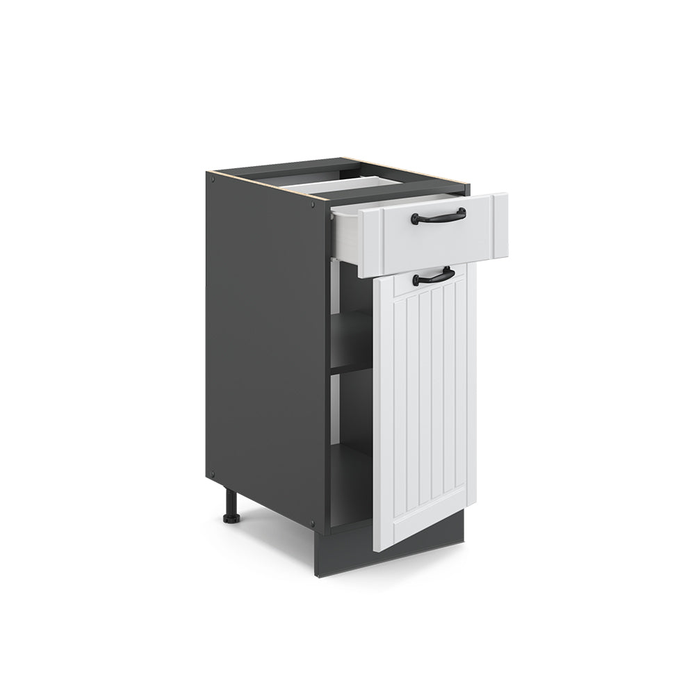 Vicco Mobiletto base per cucina Bianco casa di campagna 40 cm senza piano di lavoro