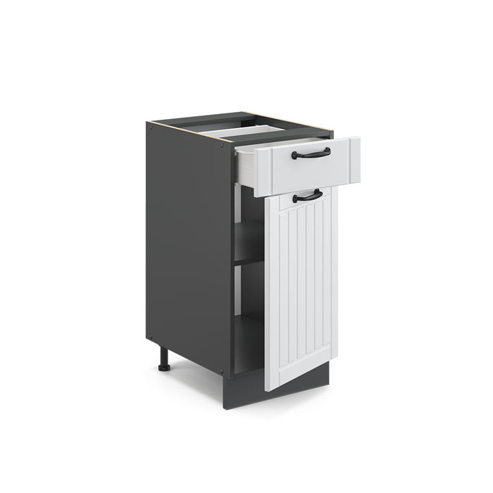 Vicco Mobiletto base per cucina Bianco casa di campagna 40 cm senza piano di lavoro