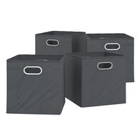 Vicco Scatola pieghevole Antracite 30 x 30 cm Set di 4