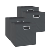 Vicco Scatola pieghevole Antracite 30 x 30 cm Set di 4