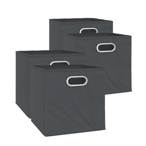 Vicco Scatola pieghevole Antracite 30 x 30 cm Set di 4