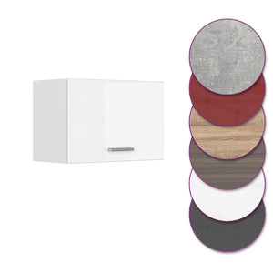 Vicco Pensile da cucina Bianco lucido 60 cm Piatto