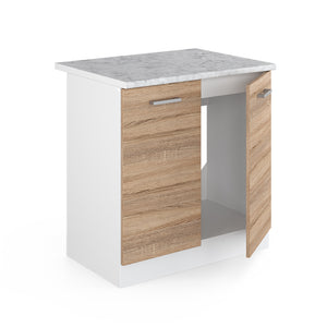 Vicco Mobile lavello cucina Sonoma 80 cm , PL Marmo