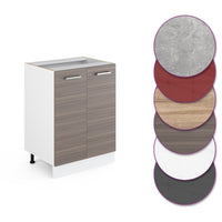 Vicco Mobiletto base cucina Grigio 60 cm senza piano di lavoro