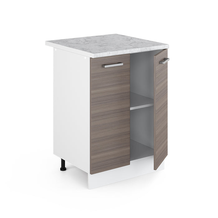 Vicco Mobiletto base cucina Grigio 60 cm , PL Marmo