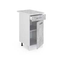 Vicco Base universale Calcestruzzo 40 cm con cassetto, con piano di lavoro