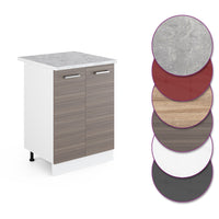 Vicco Mobiletto base cucina Grigio 60 cm , PL Marmo