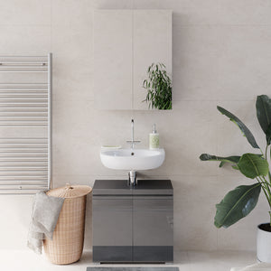 Vicco Set di mobili da bagno Antracite lucido 2 parti