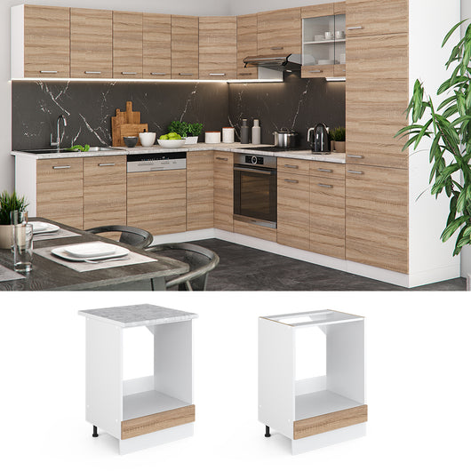 Vicco Mobile per forno da incasso Sonoma 60 cm senza piano di lavoro