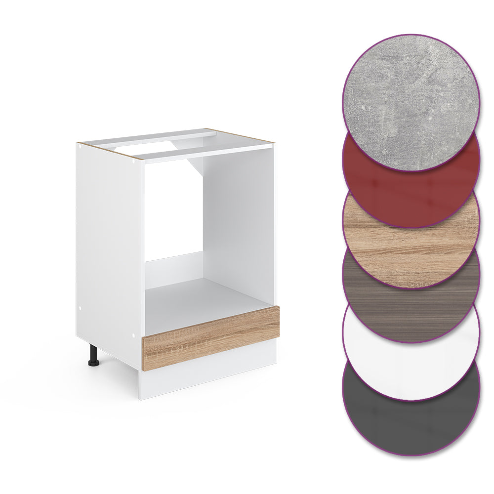 Vicco Mobile per forno da incasso Sonoma 60 cm senza piano di lavoro