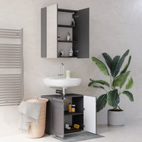 Vicco Set di mobili da bagno Antracite lucido 2 parti