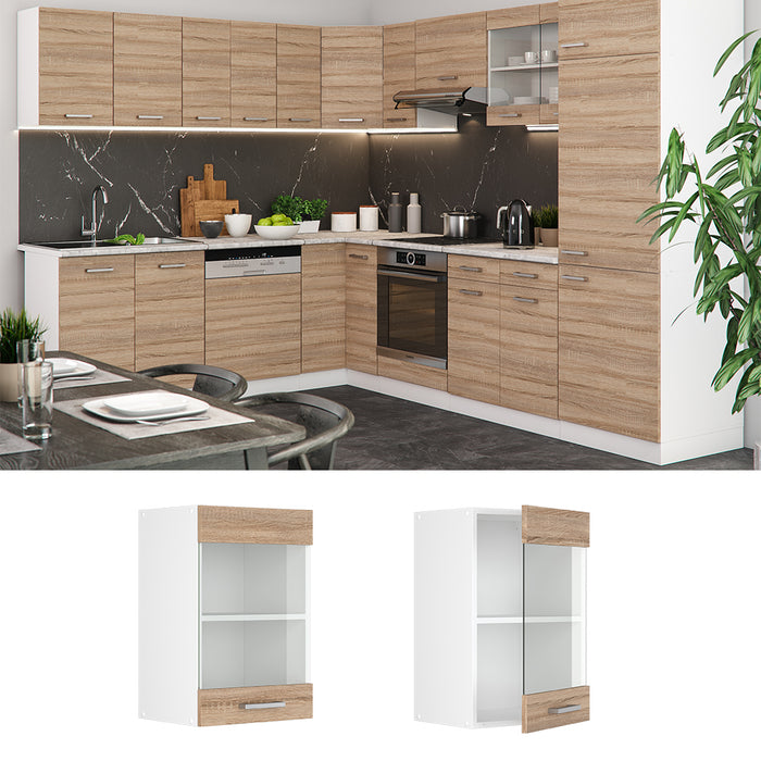 Vicco Mobile da cucina in vetro Sonoma 40 cm