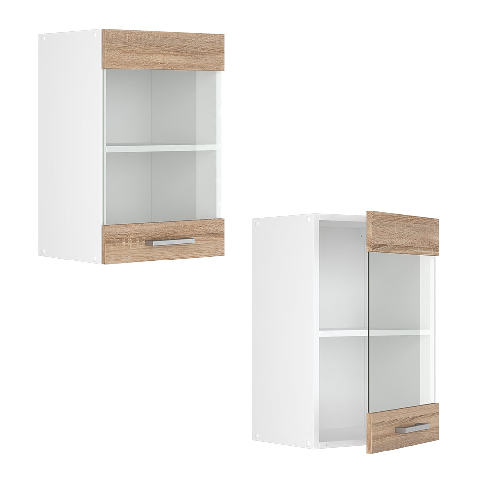 Vicco Pensile universale Sonoma 40 cm con anta in vetro