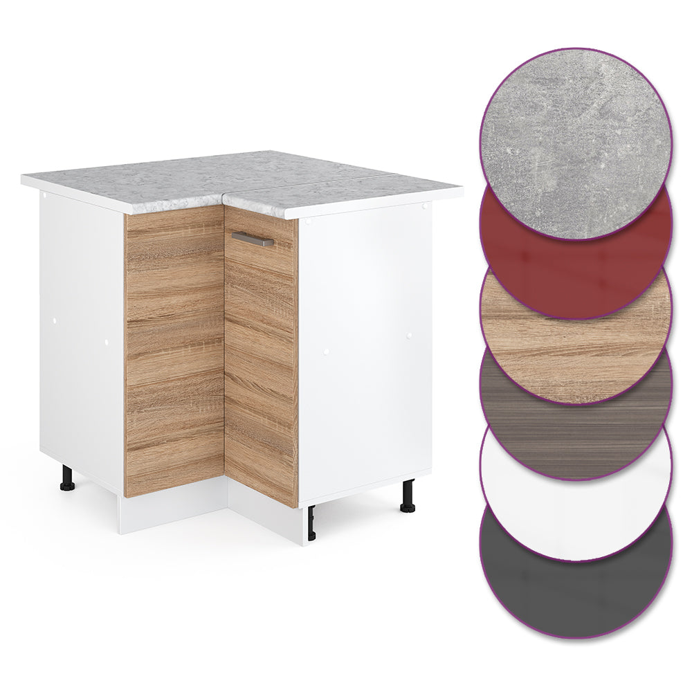 Vicco Mobile ad angolo cucina Sonoma 60 cm , PL Marmo