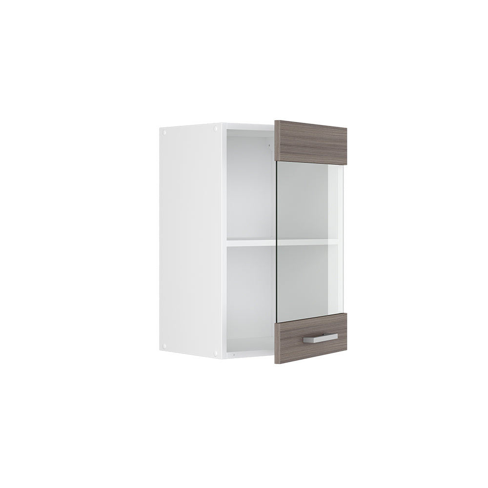 Vicco Pensile universale Grigio 40 cm con anta in vetro