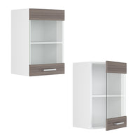 Vicco Pensile universale Grigio 40 cm con anta in vetro