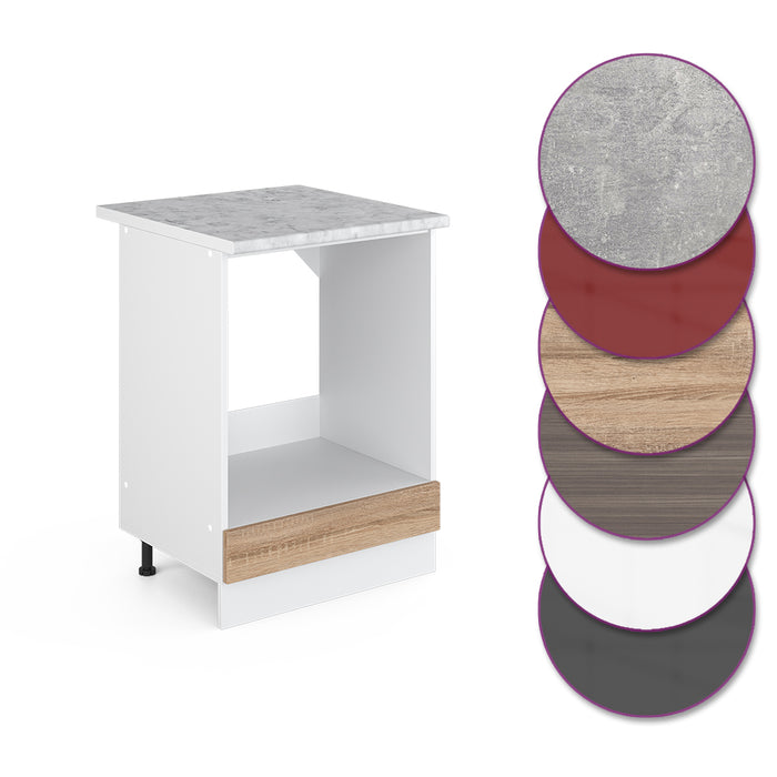 Vicco Mobile per forno da incasso Sonoma 60 cm , PL Marmo