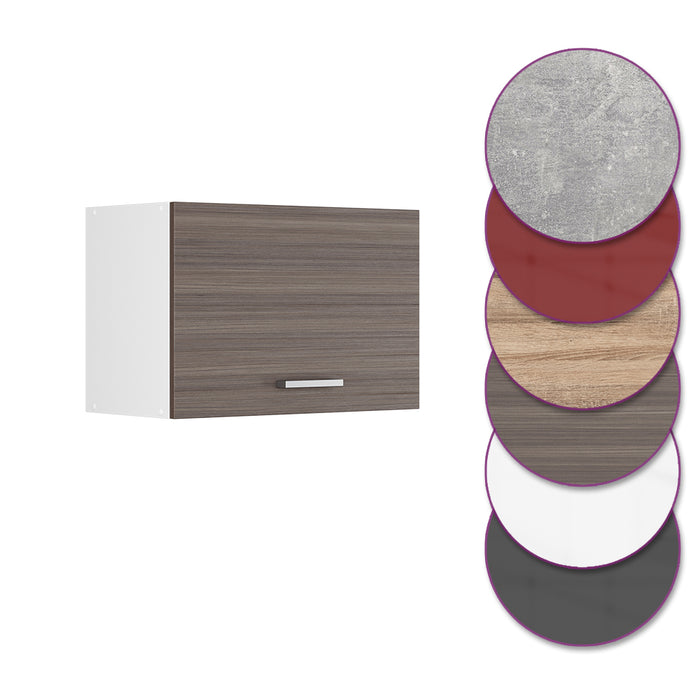 Vicco Pensile da cucina Grigio 60 cm Piatto