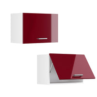 Vicco Pensile universale Rosso bordeaux lucido 60 cm con porta a ribalta