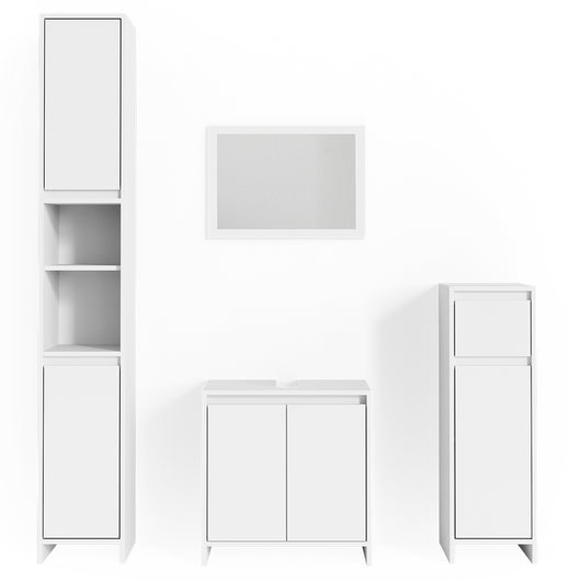 Vicco Set mobili bagno Bianco 4 parti