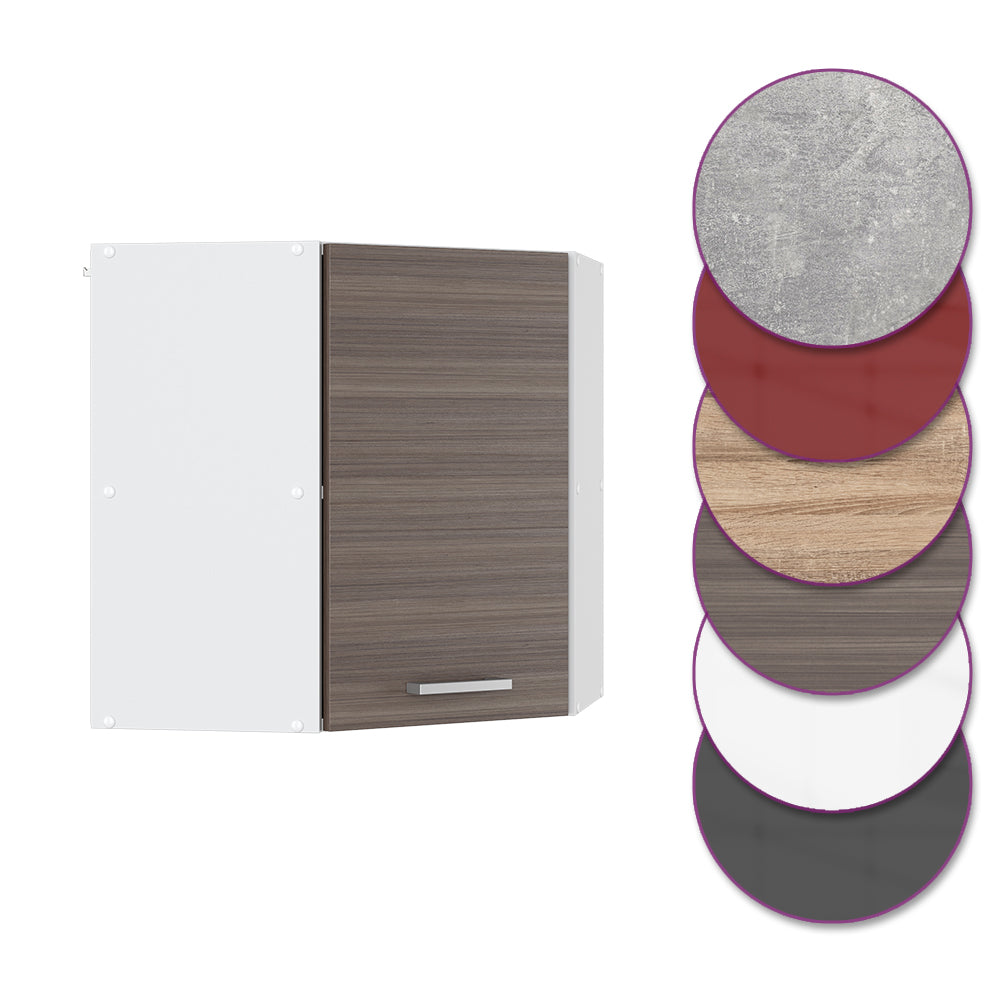 Vicco Mobile angolare da cucina Grigio 57 cm