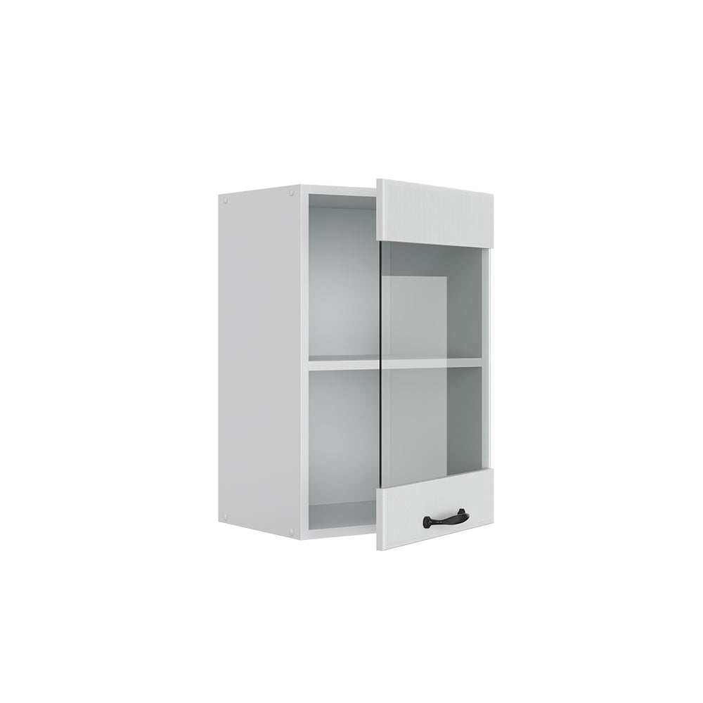 Vicco Mobile da cucina in vetro Bianco casa di campagna 40 cm