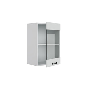 Vicco Mobile da cucina in vetro Bianco casa di campagna 40 cm