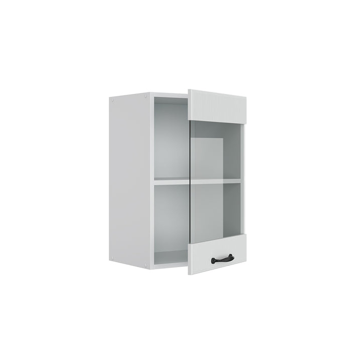 Vicco Mobile da cucina in vetro Bianco casa di campagna 40 cm