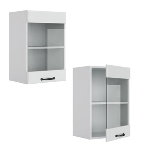 Vicco Mobile da cucina in vetro Bianco casa di campagna 40 cm