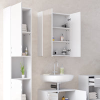Vicco Set mobili bagno Bianco lucido 4 parti