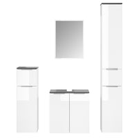 Vicco Set mobili bagno Bianco 4 parti