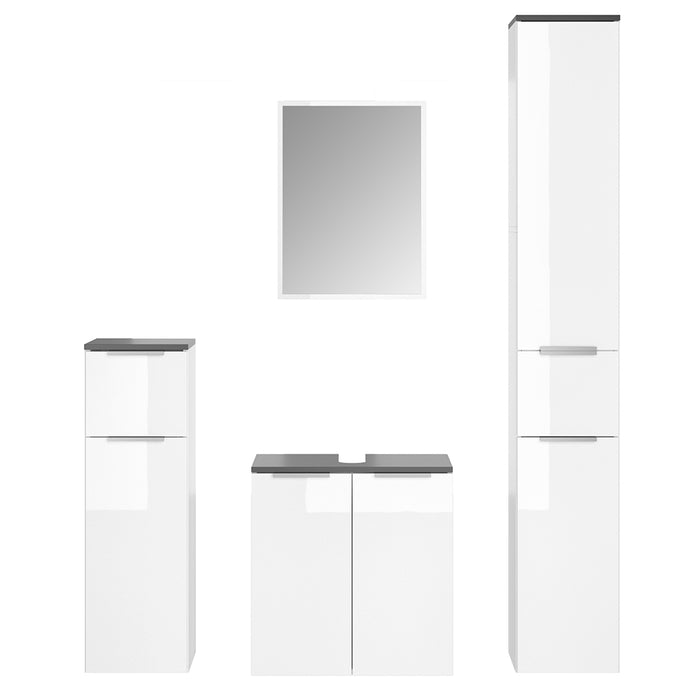 Vicco Set mobili bagno Bianco 4 parti