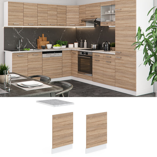 Vicco Pannello frontale Sonoma 45 cm senza piano di lavoro