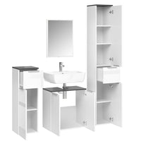 Vicco Set mobili bagno Bianco 4 parti