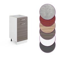 Vicco Mobiletto base per cucina Grigio 40 cm senza piano di lavoro