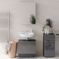 Vicco Set mobili bagno Antracite lucido 3 parti