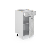 Vicco Mobiletto base per cucina Calcestruzzo 40 cm , PL Rovere