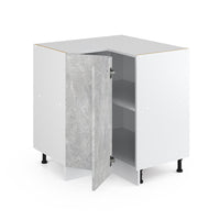 Vicco Armadio universale ad angolo Calcestruzzo 75.6 cm con anta, senza piano di lavoro