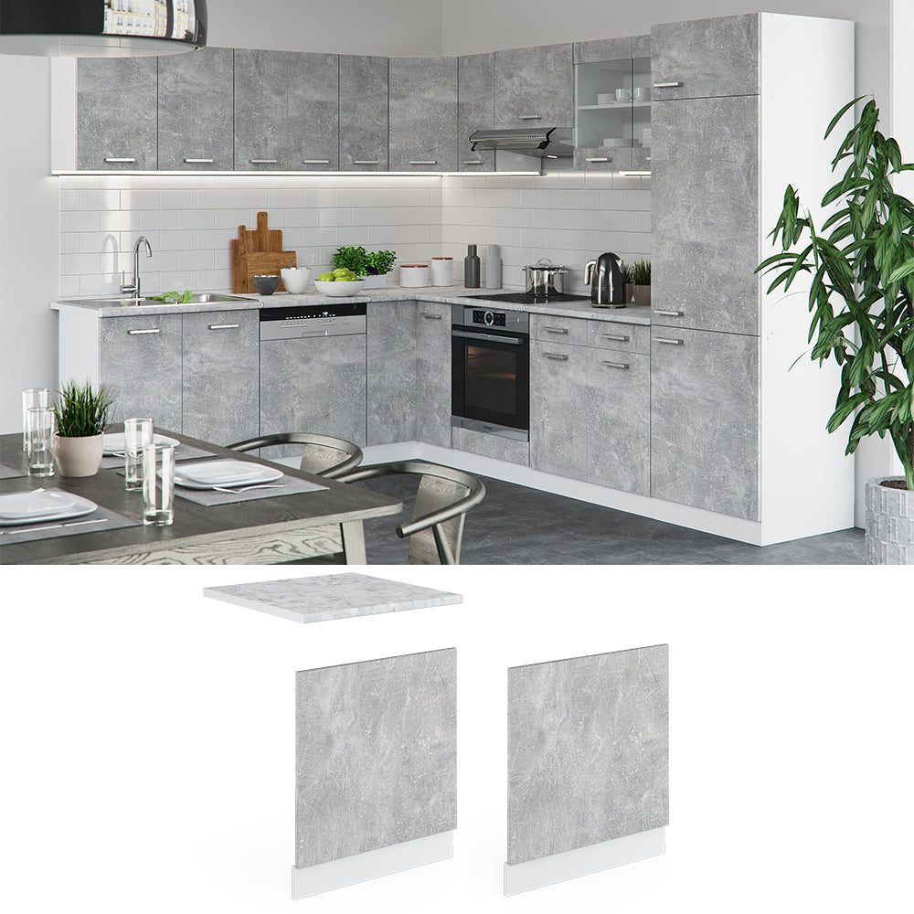 Vicco Pannello frontale Calcestruzzo 60 cm , PL Rovere